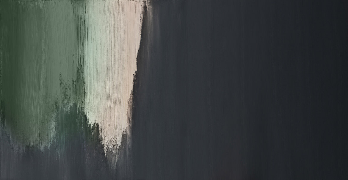 Leinwand mit starkem Farbauftrag mit Farben von Farrow & Ball